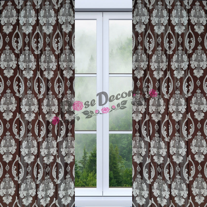 Draperie Blackout Barok, Maro-Crem