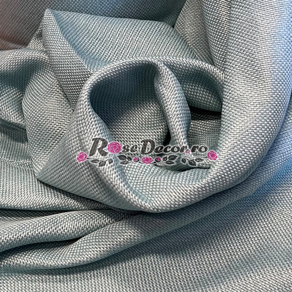 Draperie Blackout Rustic SiRi Bleo-Turcoaz