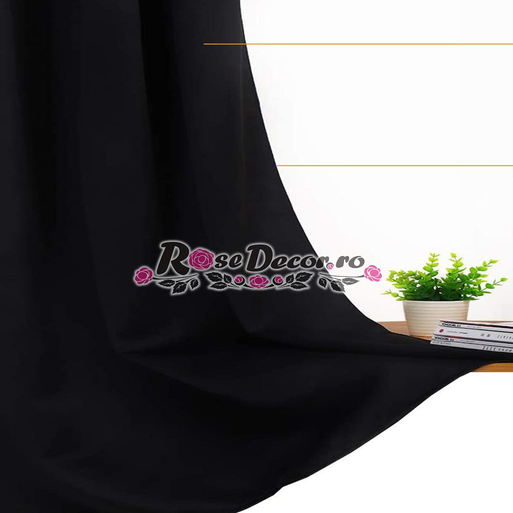 Draperie Blackout Uni Mat Negru