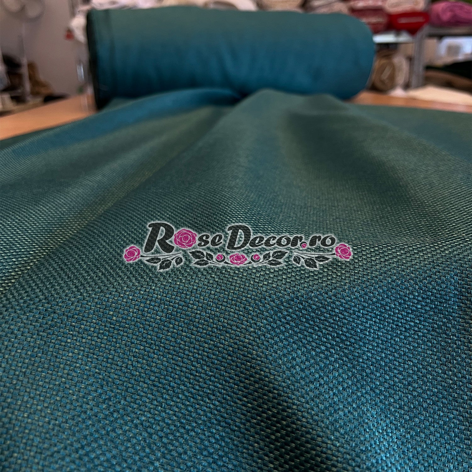 Draperie Blackout Rustic SiRi Turcoaz