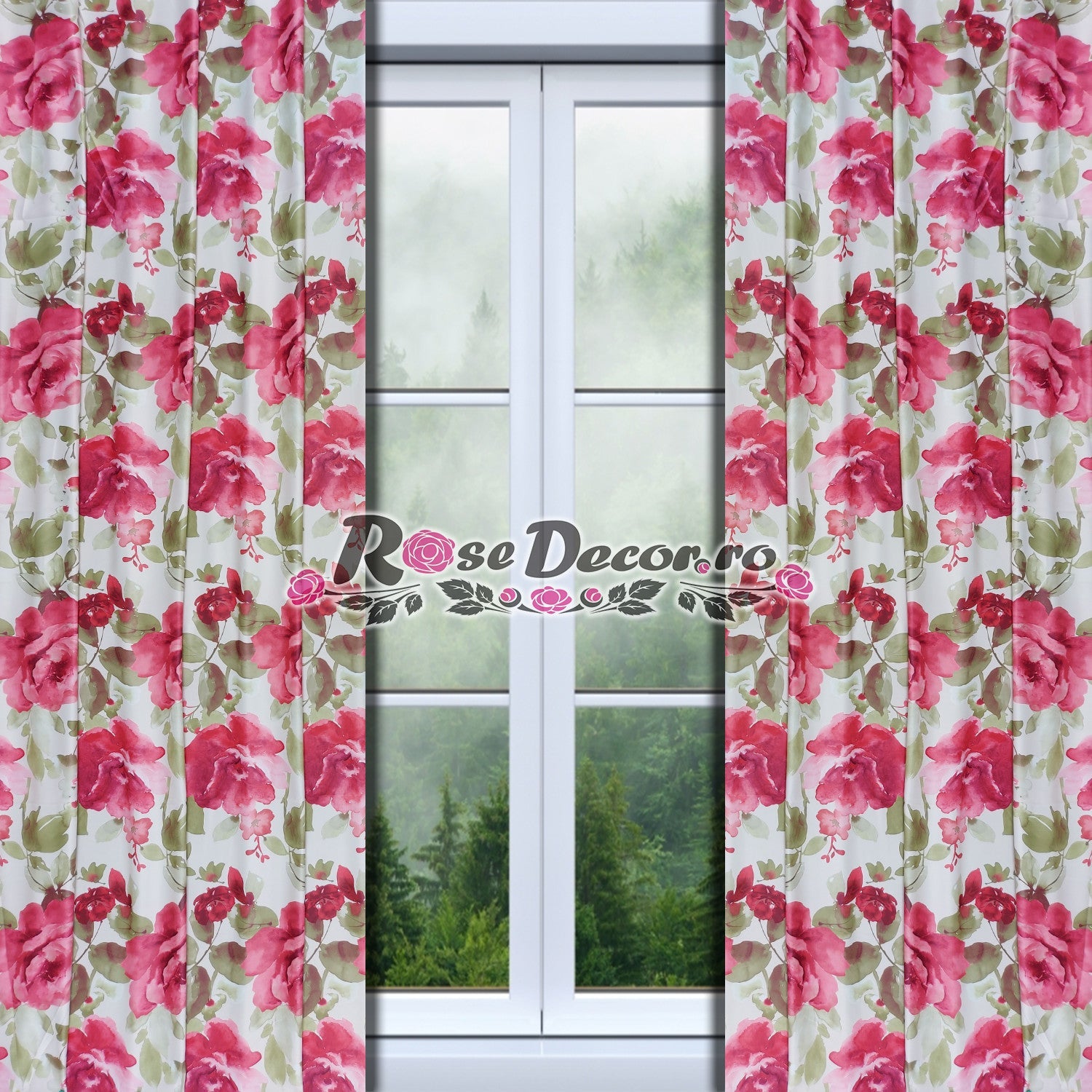 Draperie Blackout Print Rose #02