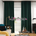 Draperie Blackout Uni Mat Verde-Inchis