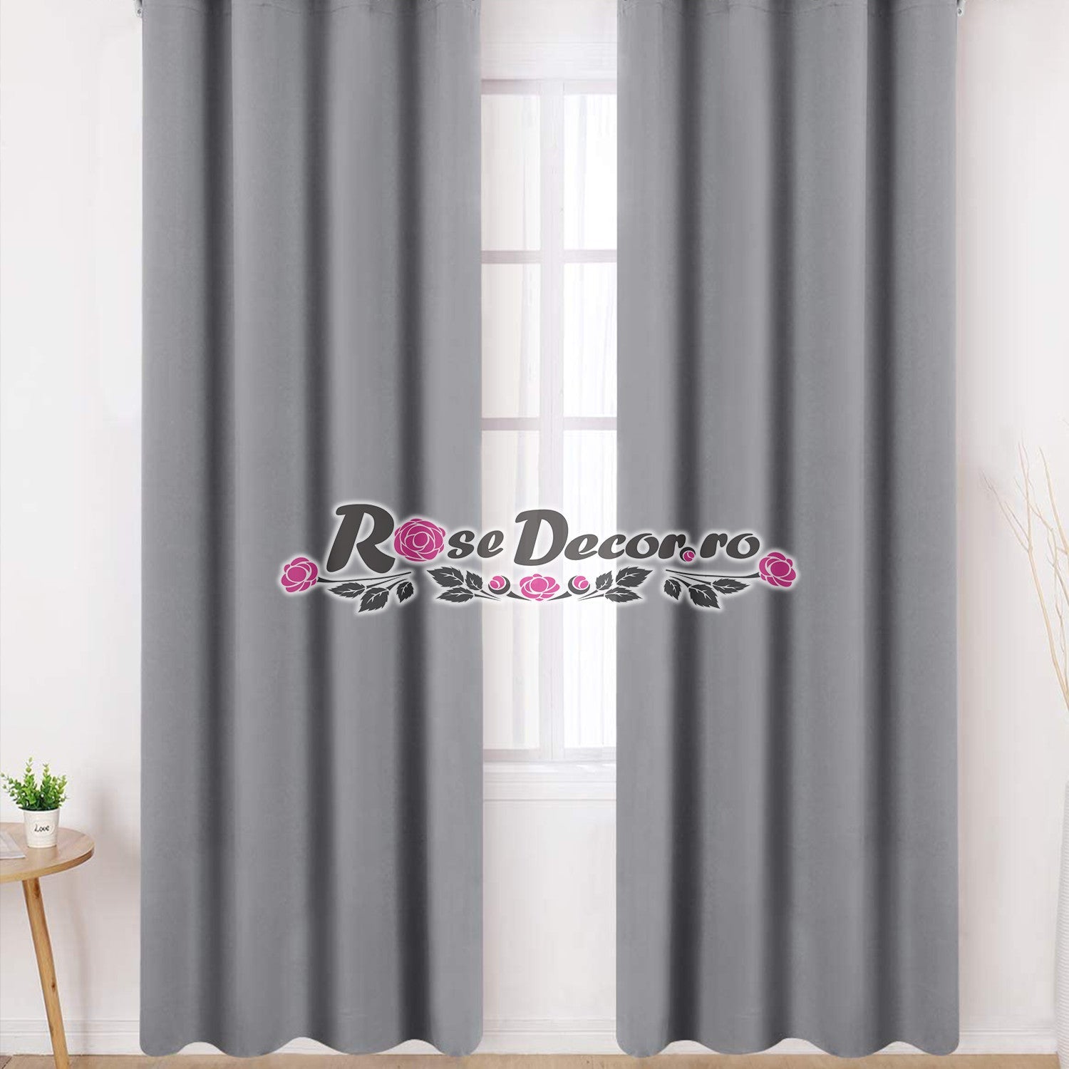 Draperie Blackout Uni Mat Gri