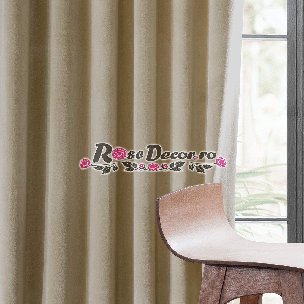 Draperie Catifea Uni Bej