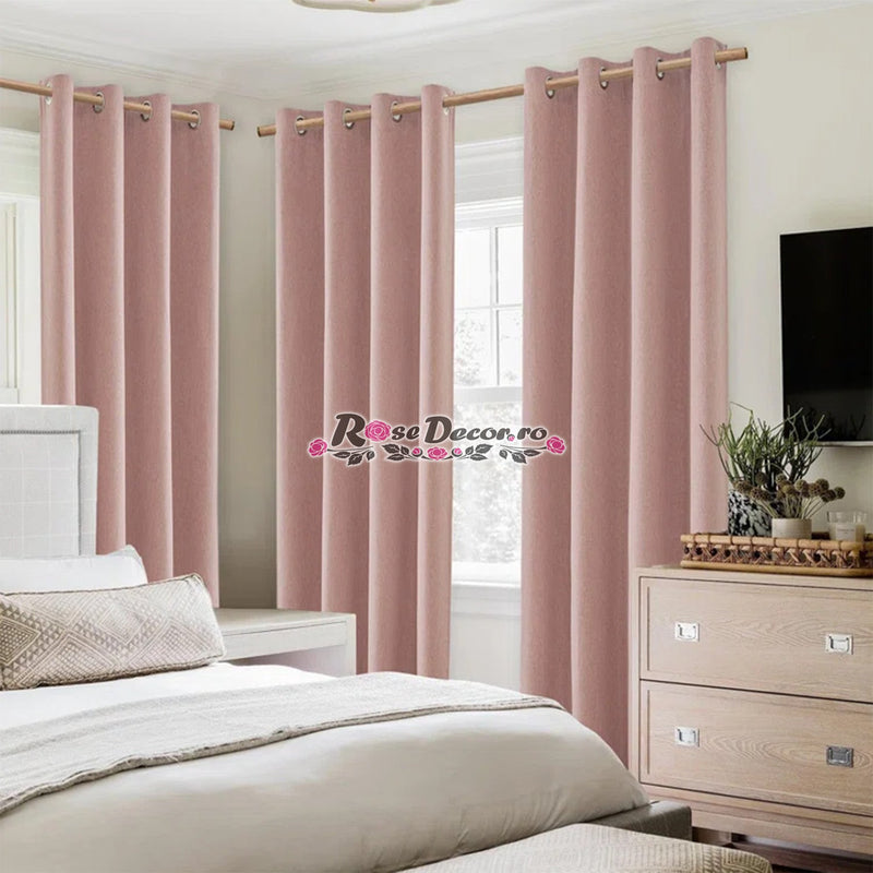 Draperie Ema Lux Catifelat Roz