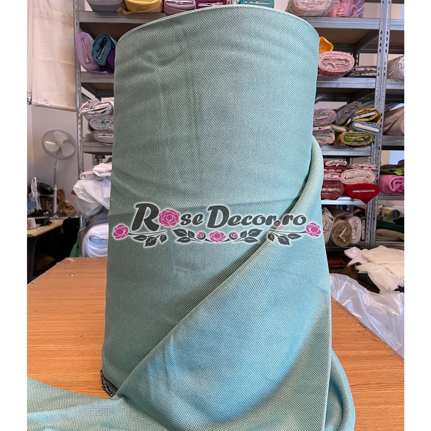 Draperie Blackout Rustic SiRi Bleo-Turcoaz