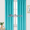 Draperie Blackout Uni Mat Turcoaz