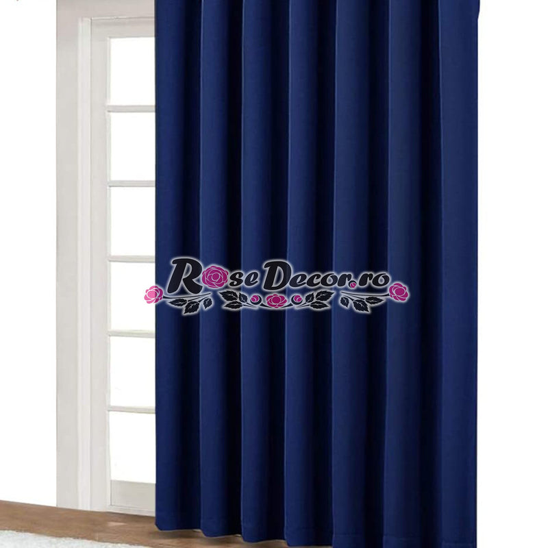 Draperie Blackout Uni Mat Albastru
