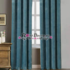 Draperie Catifea Uni Albastru - Turcoaz