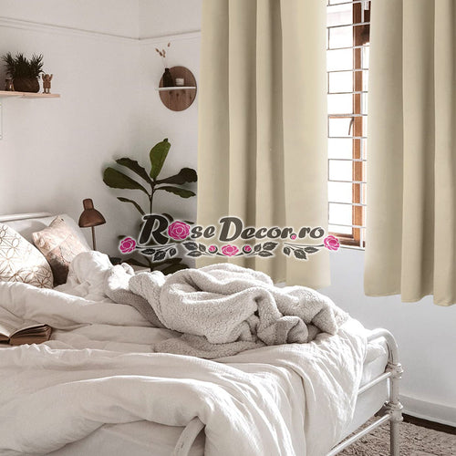 Draperie Blackout Uni Mat Bej