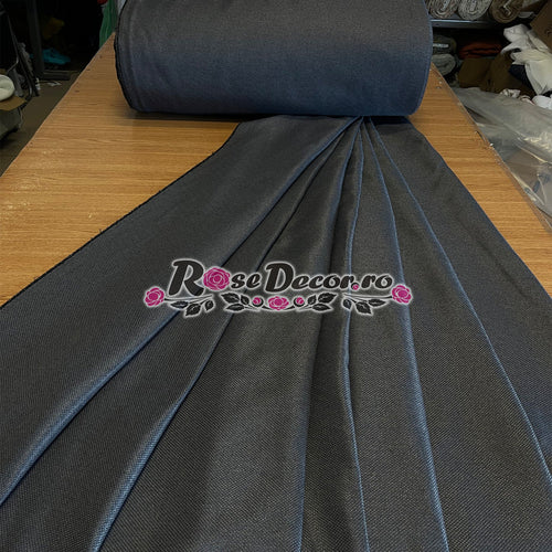Draperie Blackout Rustic SiRi Gri-Inchis