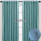 Draperie Blackout Rustic SiRi Bleo-Turcoaz