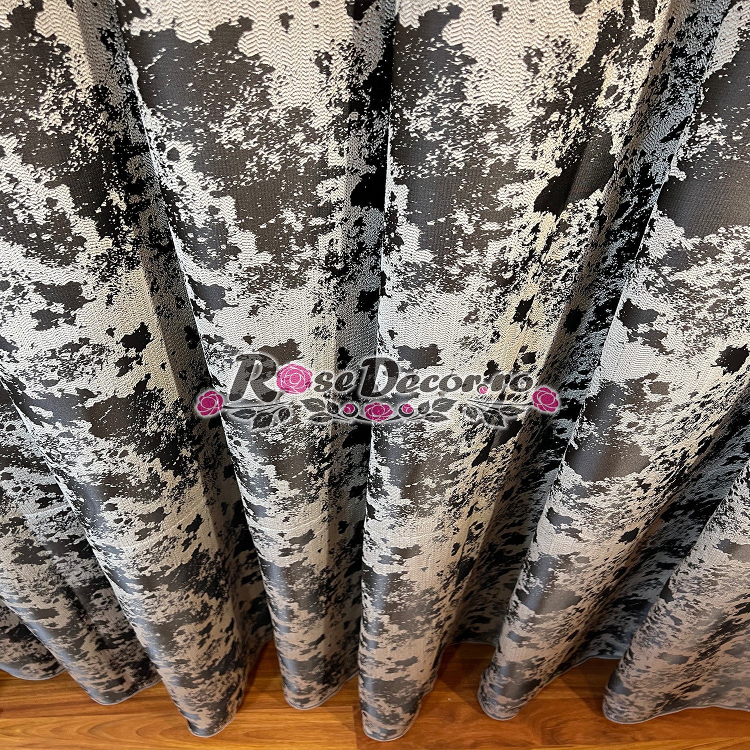 Draperie Oriental Gri Inchis - Argintiu