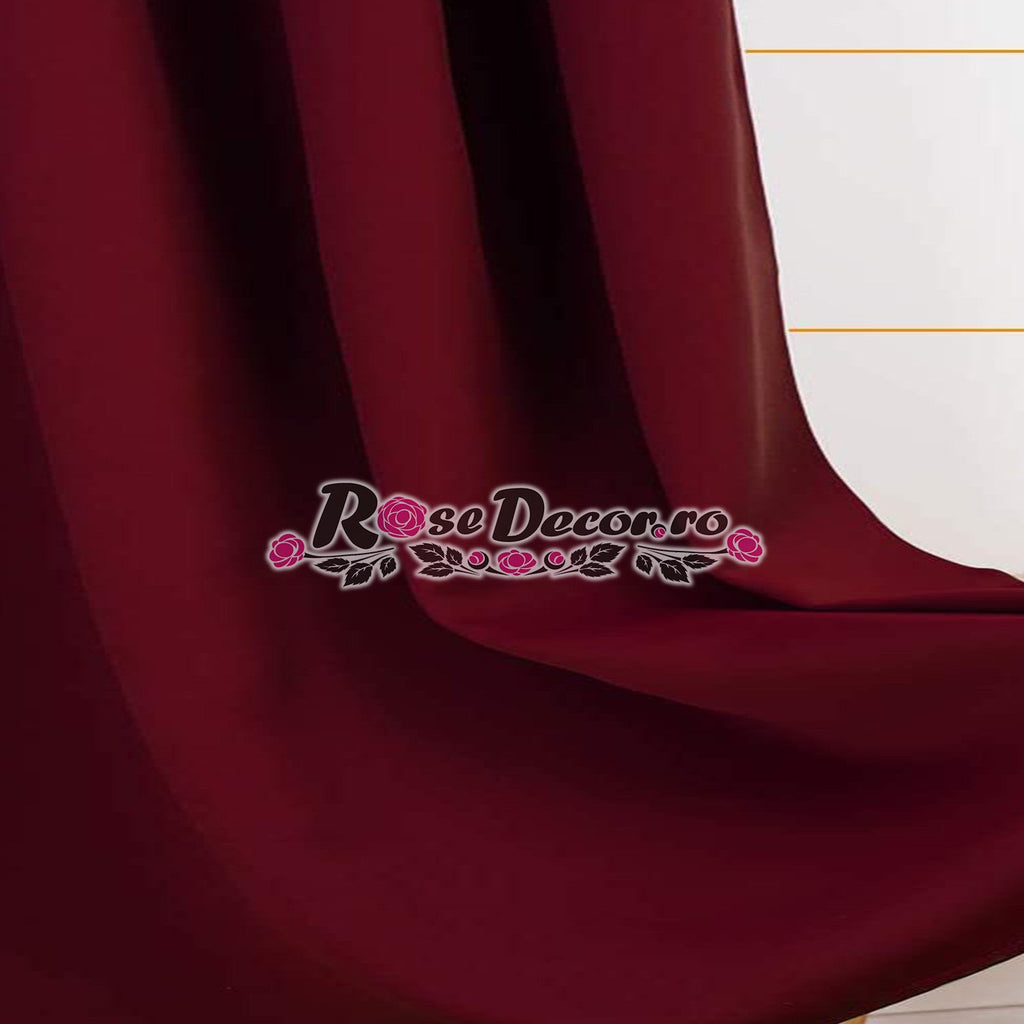 Draperie Blackout Uni Mat Bordo