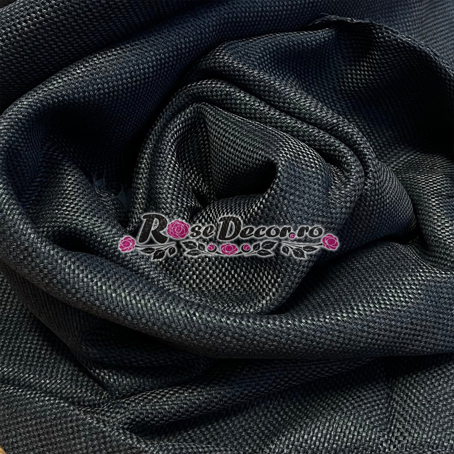 Draperie Blackout Rustic SiRi Gri-Inchis