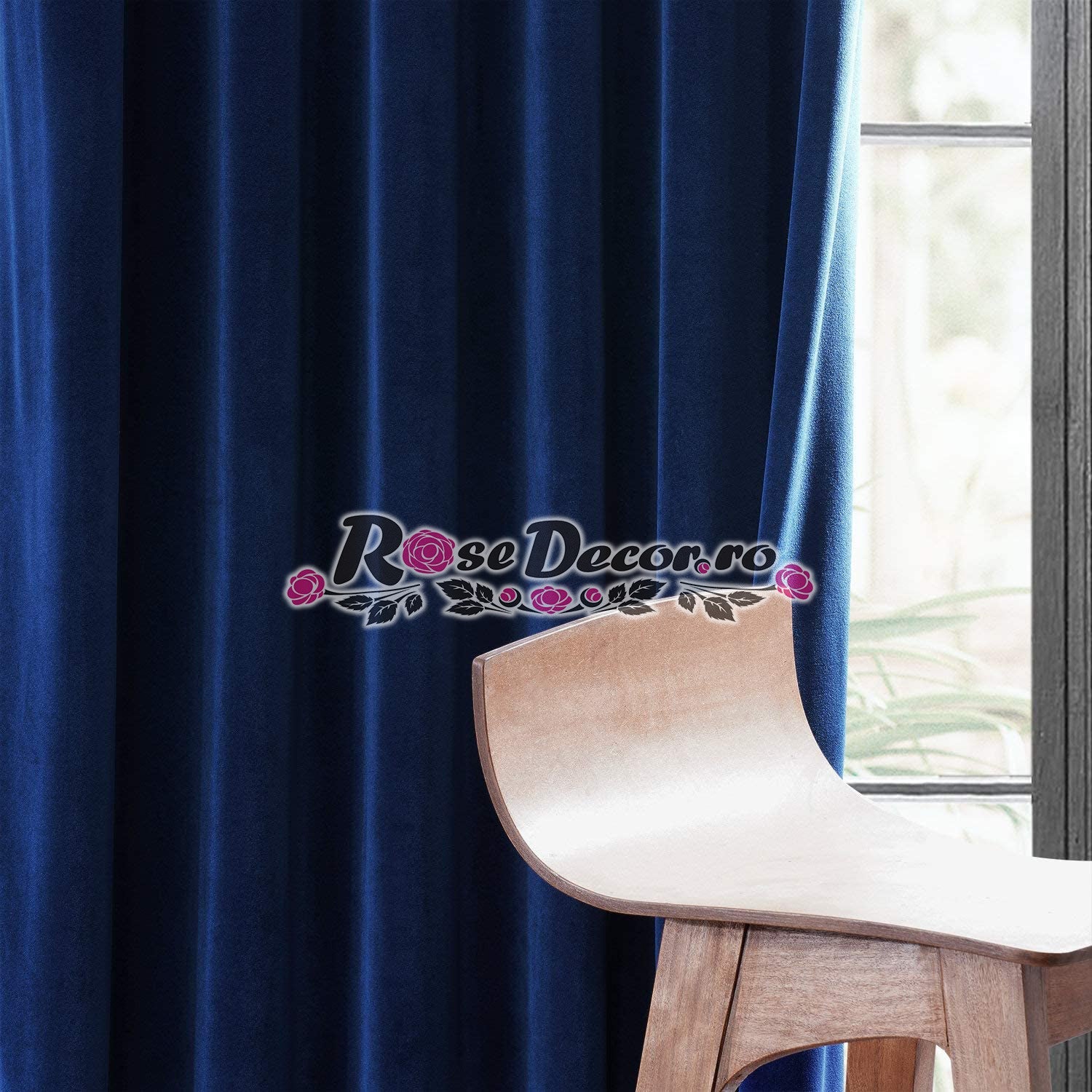 Draperie Catifea Uni Albastru