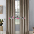 Draperie Catifea Uni Bej-Inchis