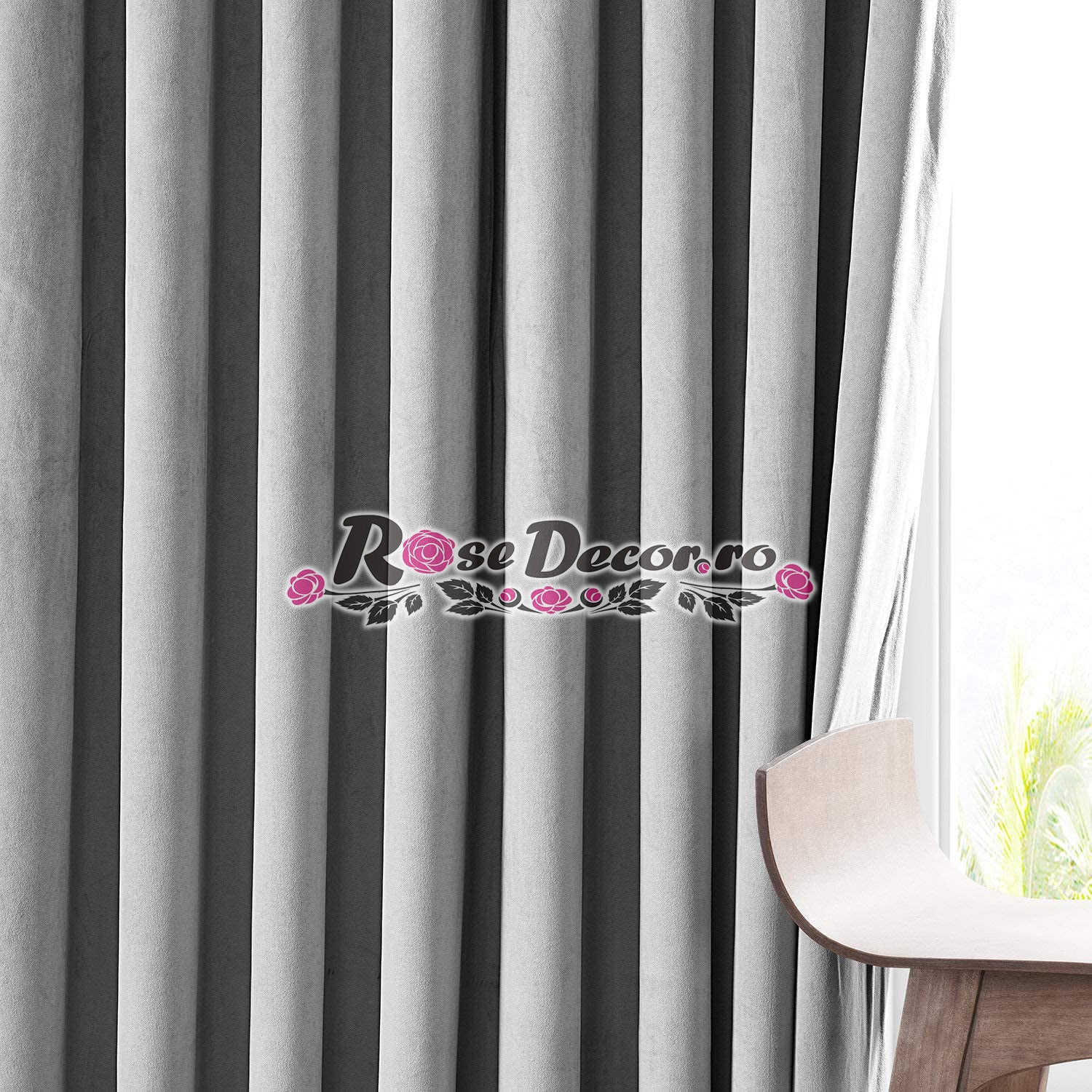 Draperie Catifea Uni Gri