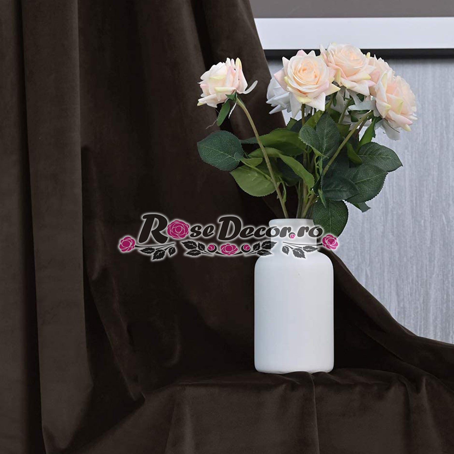 Draperie Catifea Uni Maro