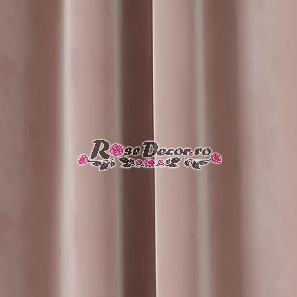 Draperie Catifea Uni Roz-prafuit