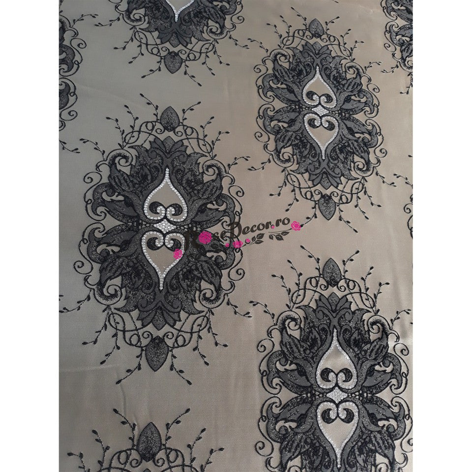 Draperie Luxury Crem & Negru 01