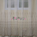 Perdea Broderie TUL DELUXE 01 (BEJ)